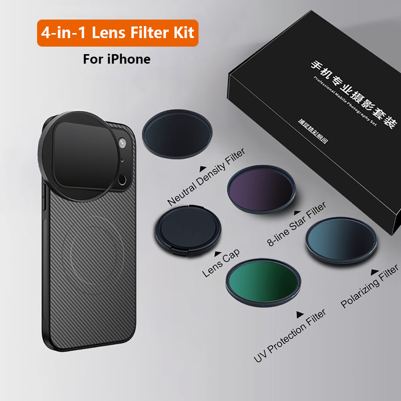 Photography Pro - Zestaw filtrów do telefonu 4 w