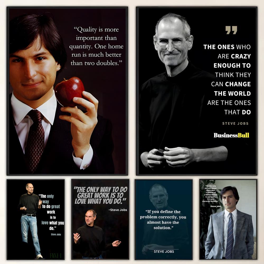 Photography Job - Plakat HD z wzorem S-Steve J-Jobs