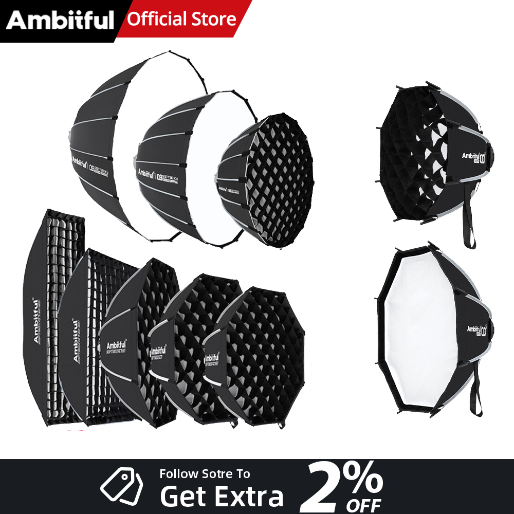 Beauty Dish Softbox - AMBITFUL Seria Q3/Q7/Q9 Szybkozłączny Softbox 40cm