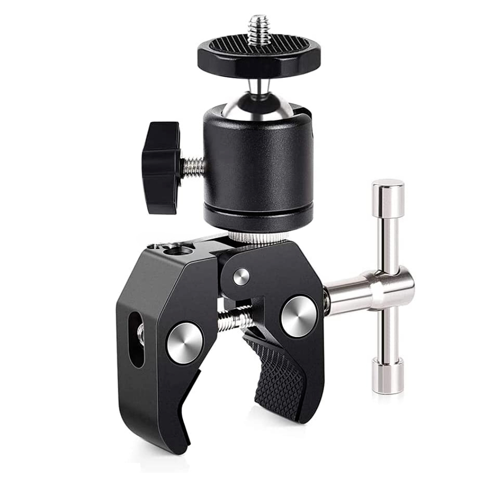 Fluid Head Tripod - ERIKOLE Super Clamp z 360 °