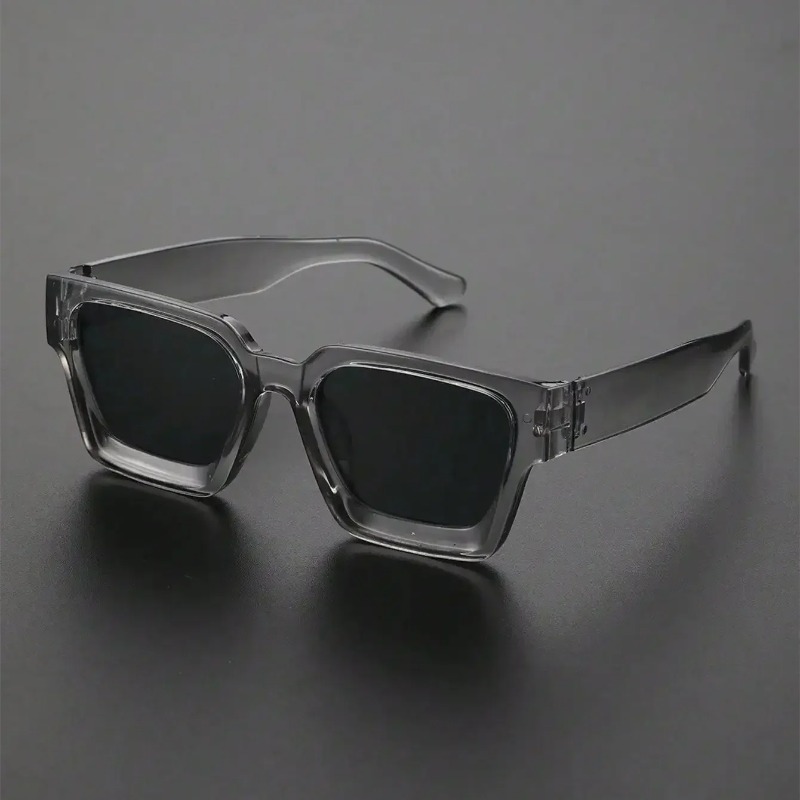 Photography Fashion - Okulary przeciwsłoneczne unisex z plastikową, kwadratową