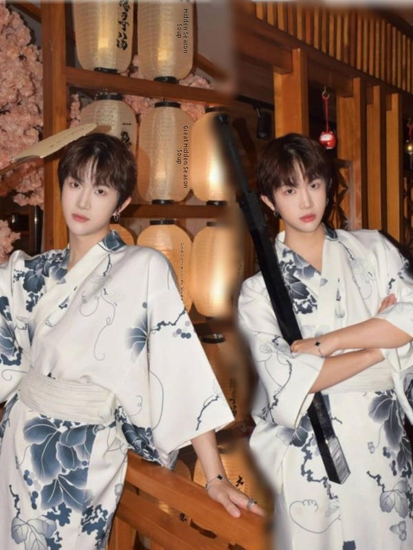 Photography Online - Tradycyjny męski zestaw kimono, formalna odzież