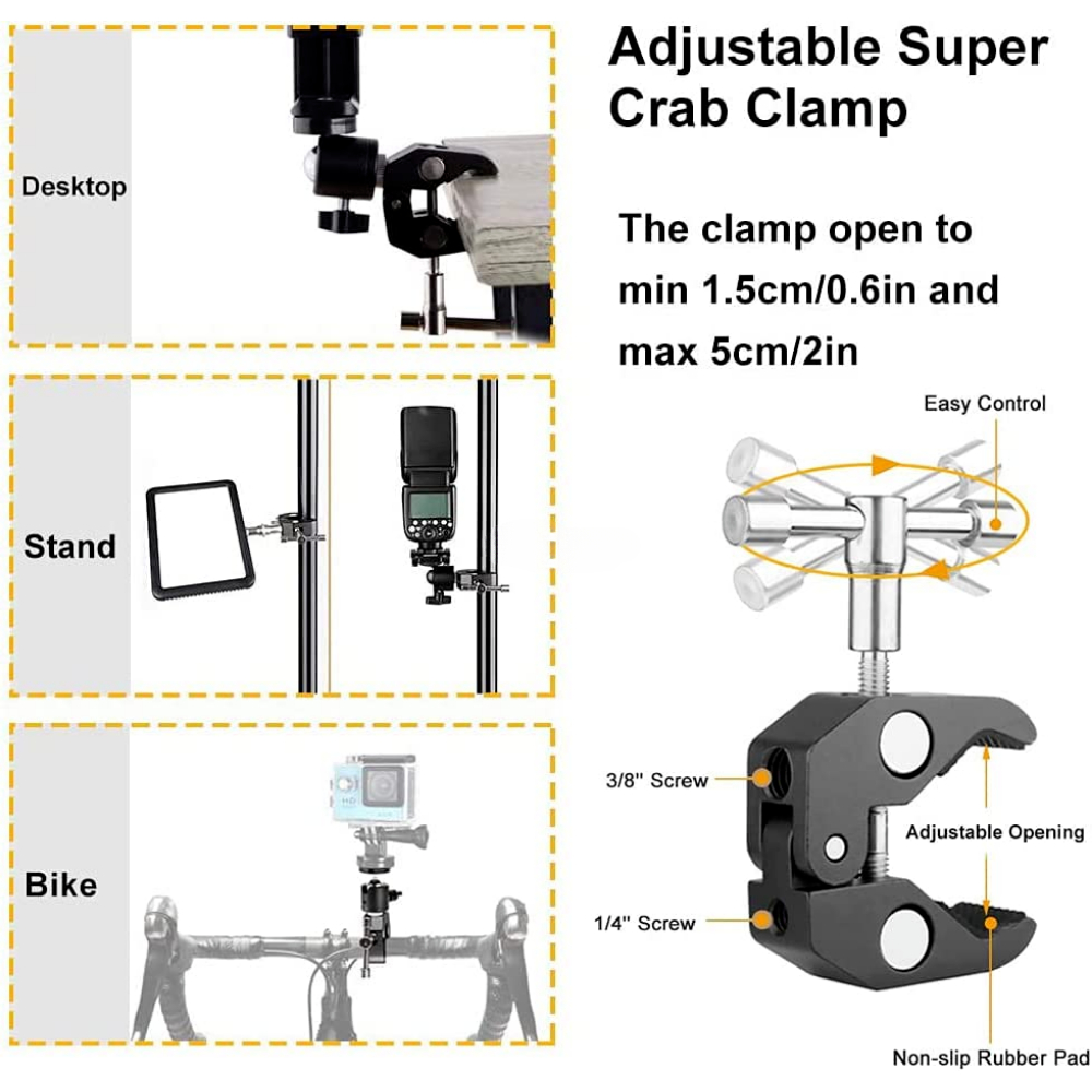 ERIKOLE Super Clamp z 360 °    – Fluid Head Tripod recenzja i cena