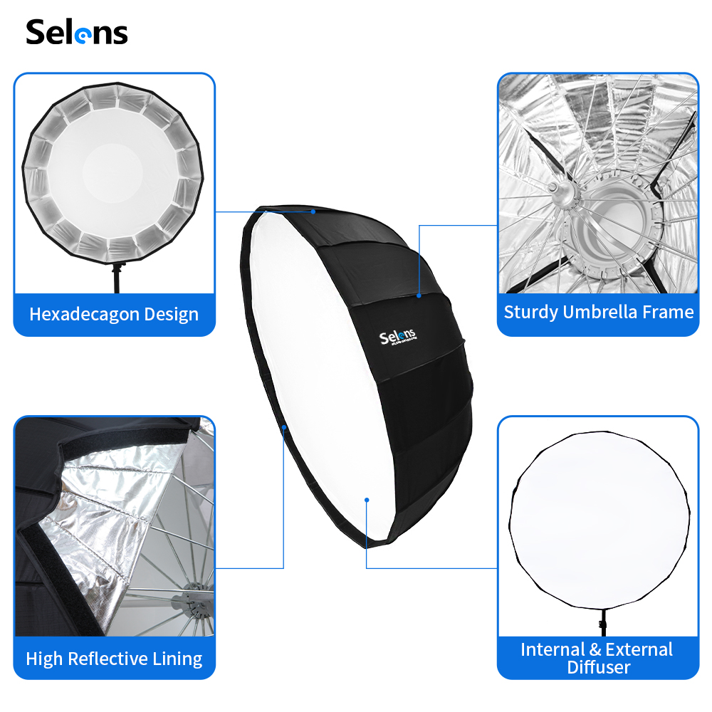 Selens 85cm parasol Radar Soft – Beauty Dish Softbox recenzja i cena