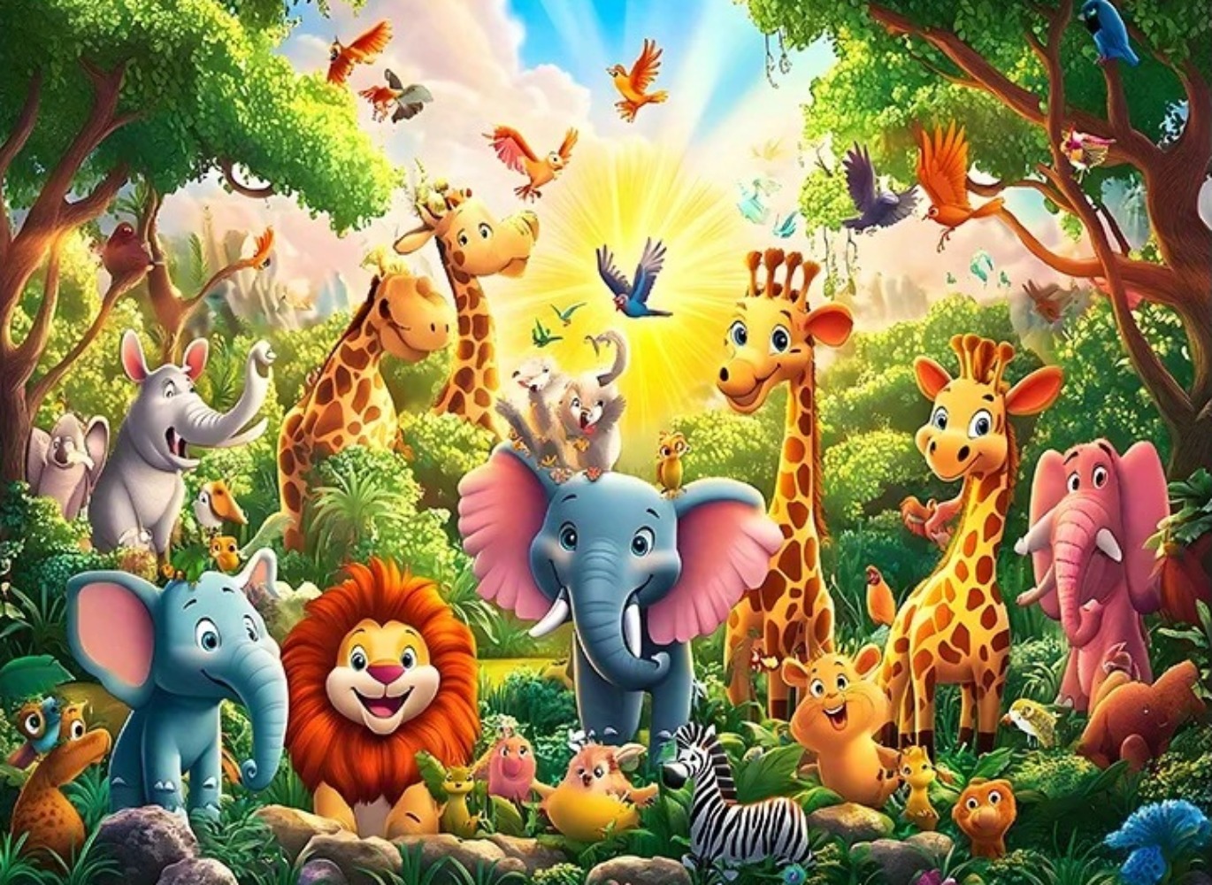 Kolorowe tło z motywem dzikieg – Photography Zoo recenzja i cena