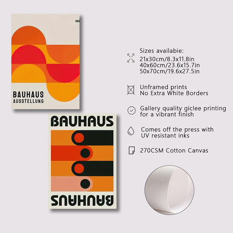 3 szt./zestaw Plakaty Bauhaus  – Photography Geometry recenzja i cena