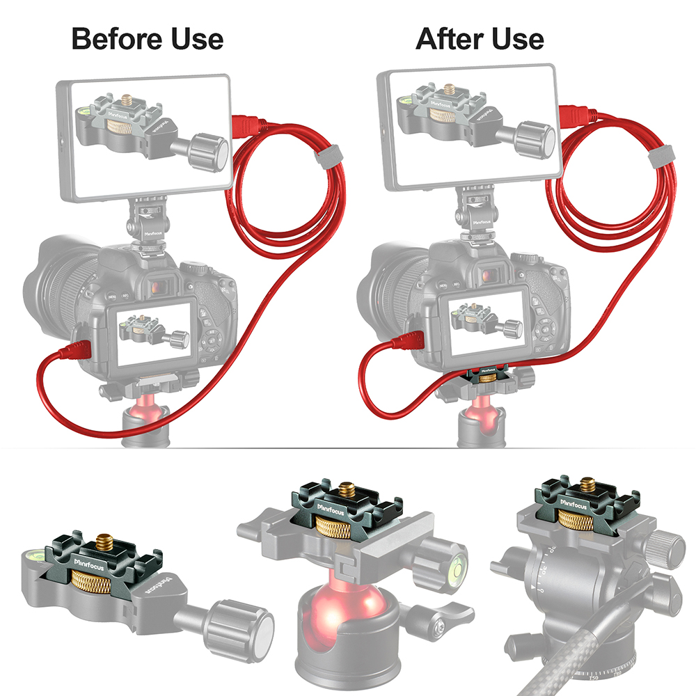 Zacisk kabla aparatu z blokadą – Fluid Head Tripod recenzja i cena